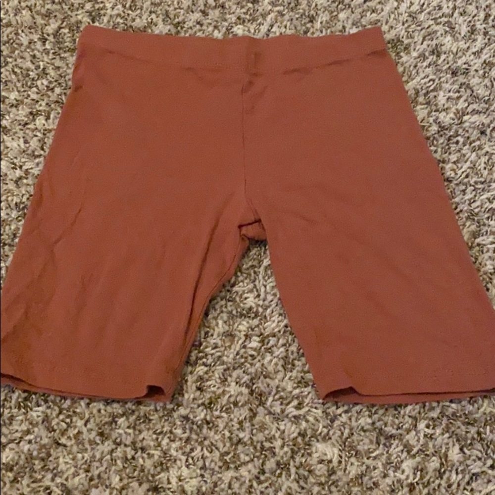 Terra Cotta/ burnt orange biker shorts